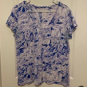 Lilly Pulitzer Etta Top with Pocket